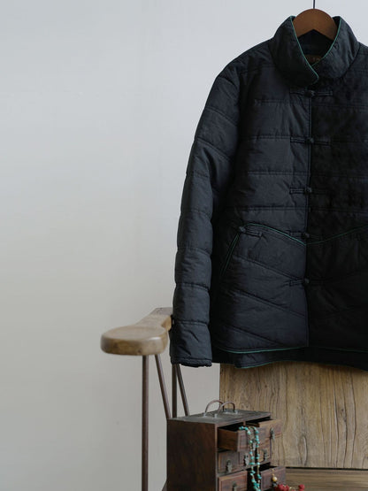 ２色展開◇軽量  暖か コットン スタンドカラー 中綿ジャケット◇