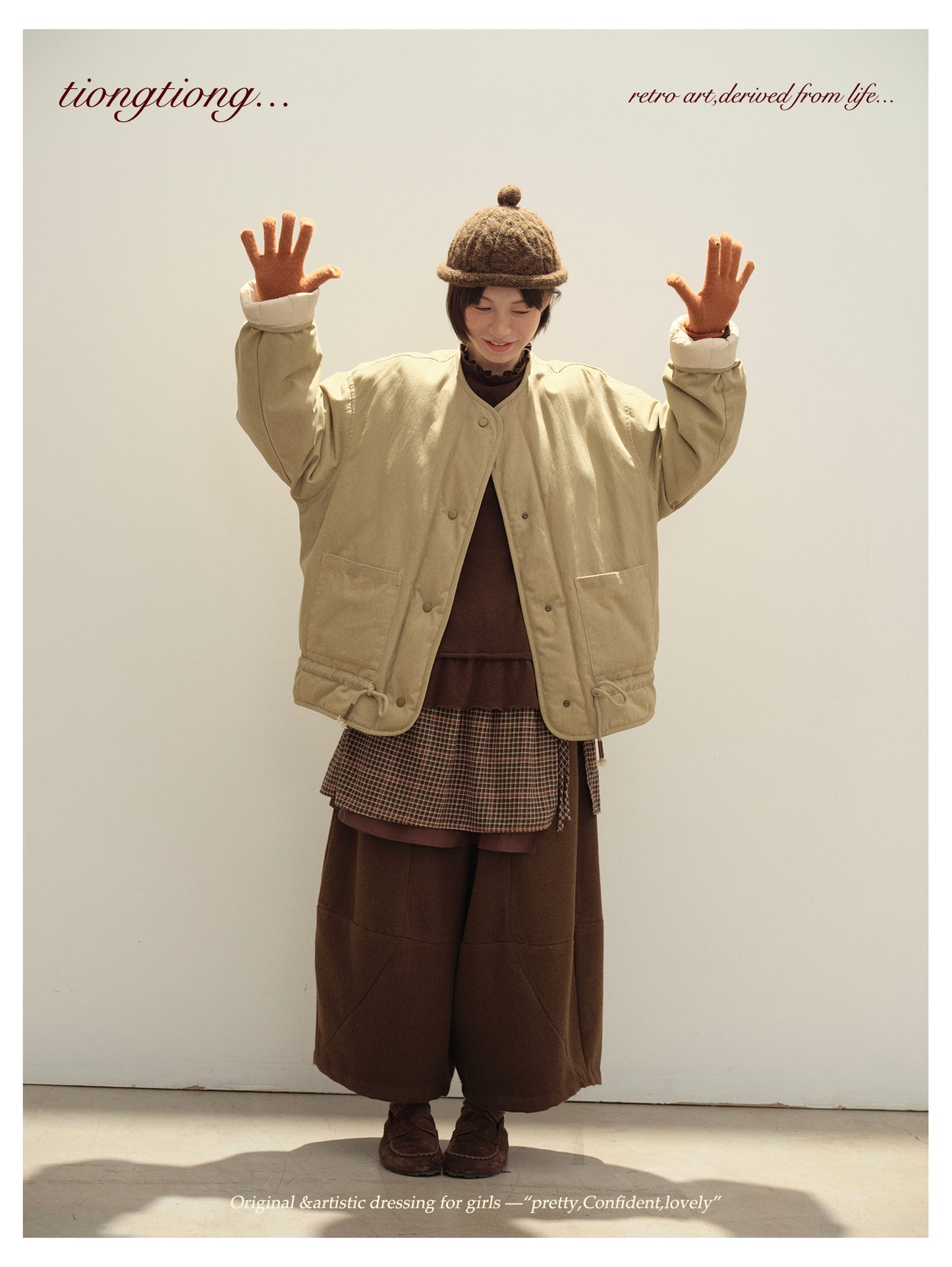 ✩ばっちり防寒✩ゆったり リバーシブル コットン ダウンジャケット✩