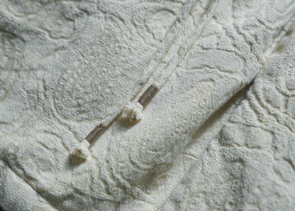 ◇ジャガードコットン中綿ノーカラージャケット◇