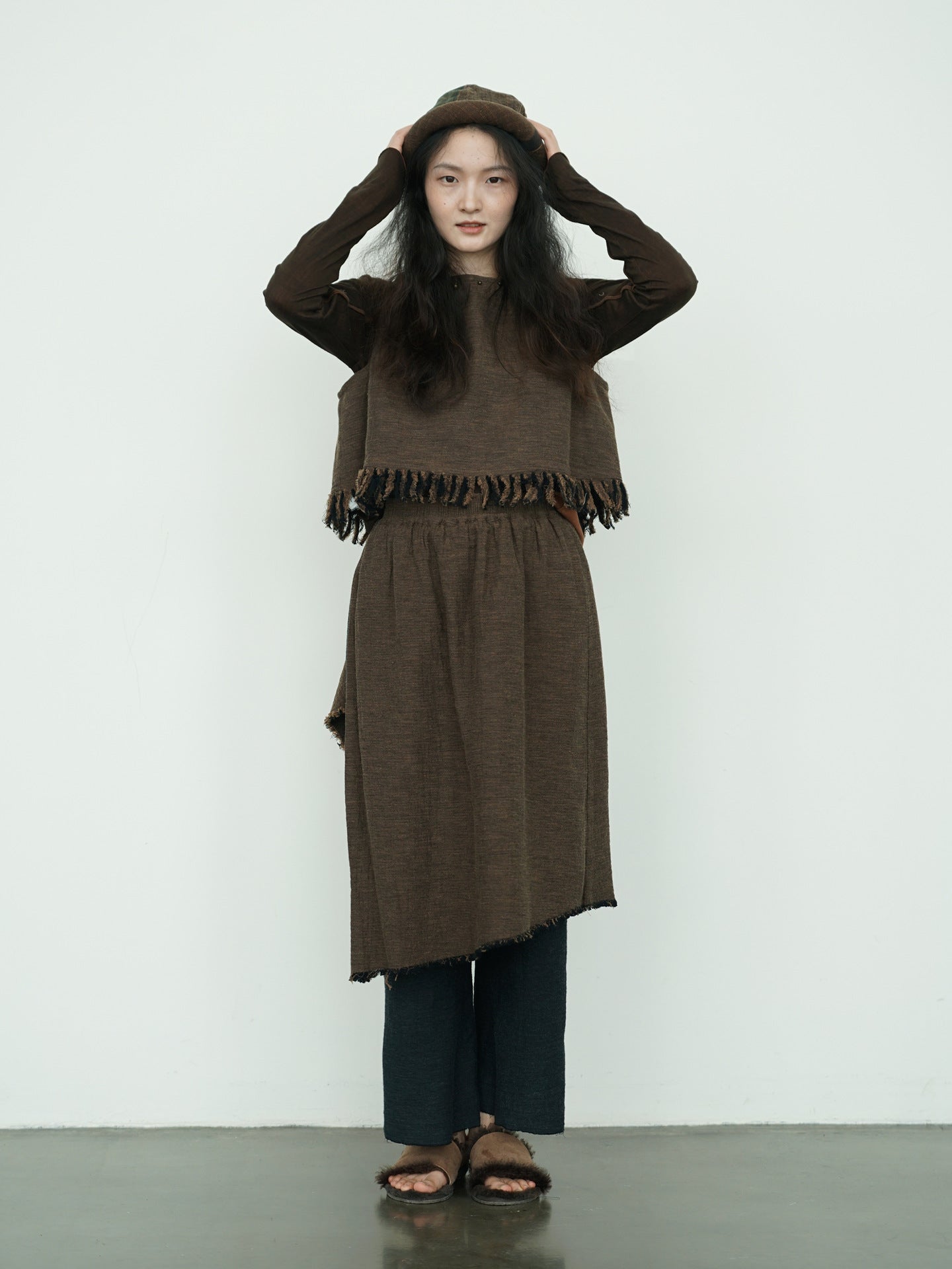 ◇2色展開◇コットンフリンジ  プリミティブベスト◇