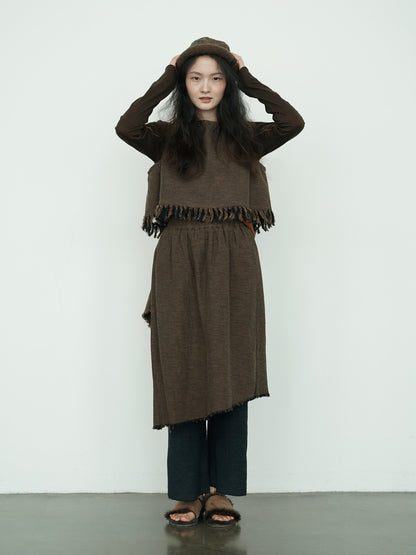 ◇2色展開◇コットンフリンジ  プリミティブベスト◇