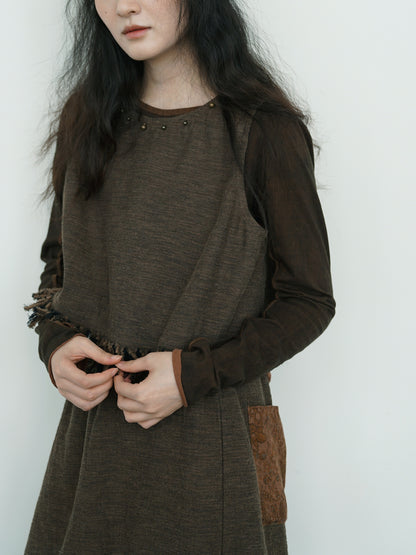 ◇2色展開◇コットンフリンジ  プリミティブベスト◇