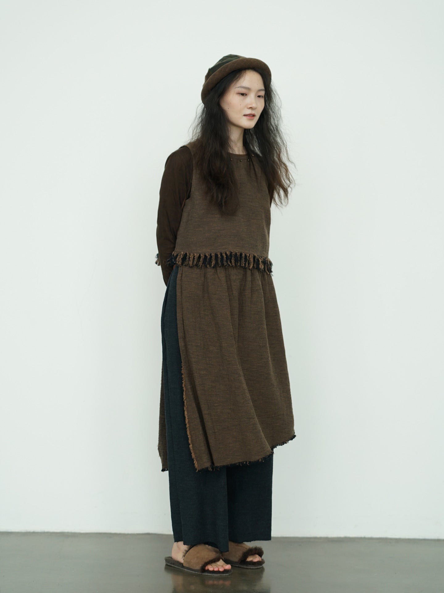 ◇2色展開◇コットンフリンジ  プリミティブベスト◇