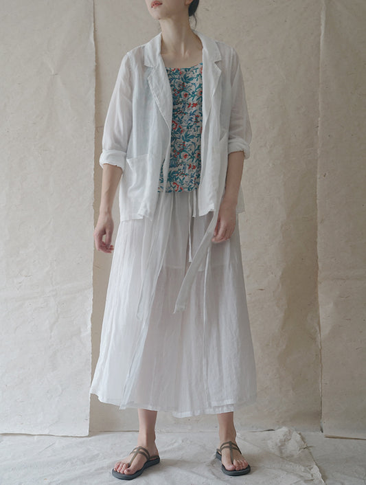 3色展開◇夏に履きたい涼しい生地感◇ラミーワイド イージーパンツ◇