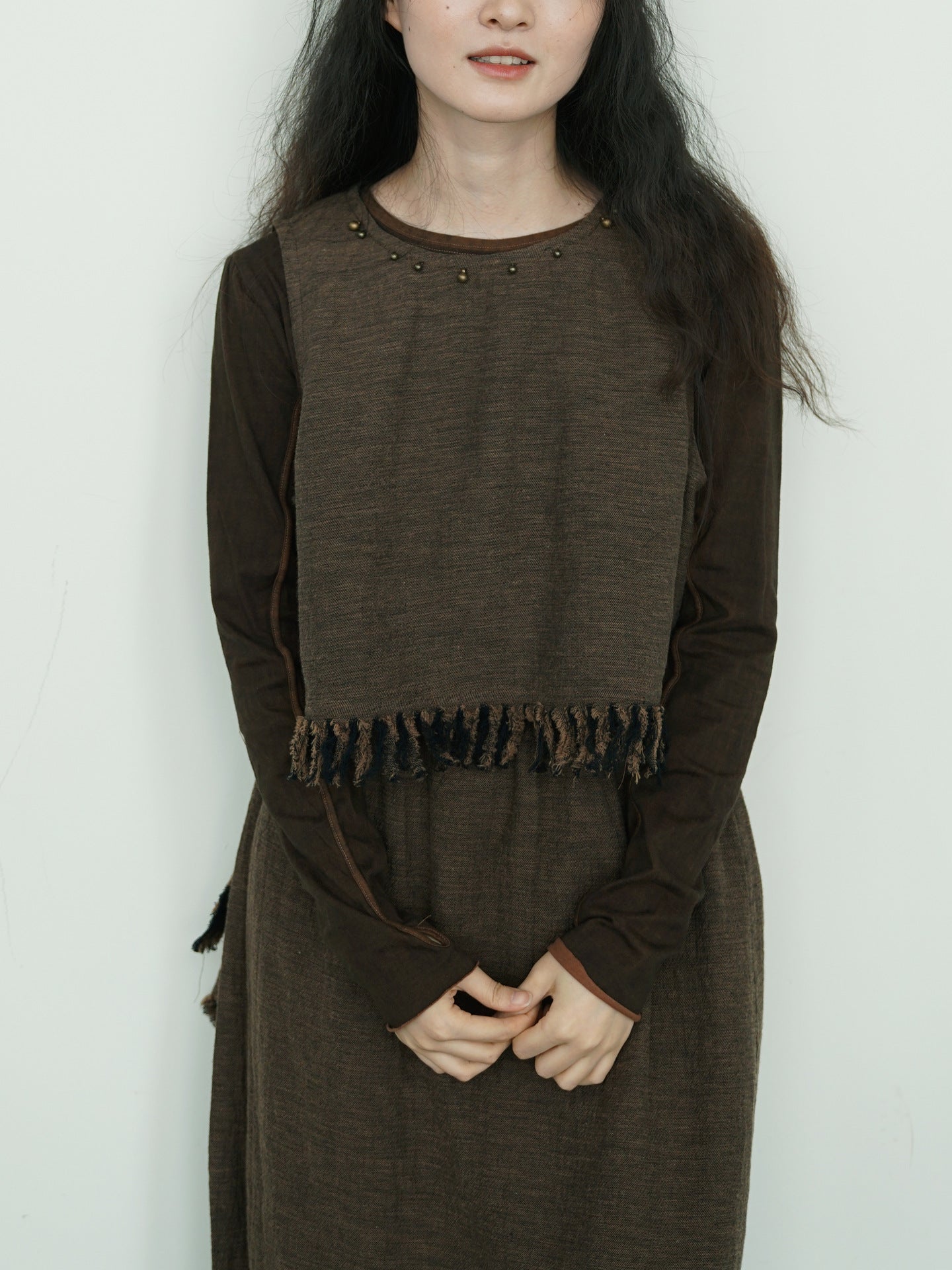 ◇2色展開◇コットンフリンジ  プリミティブベスト◇