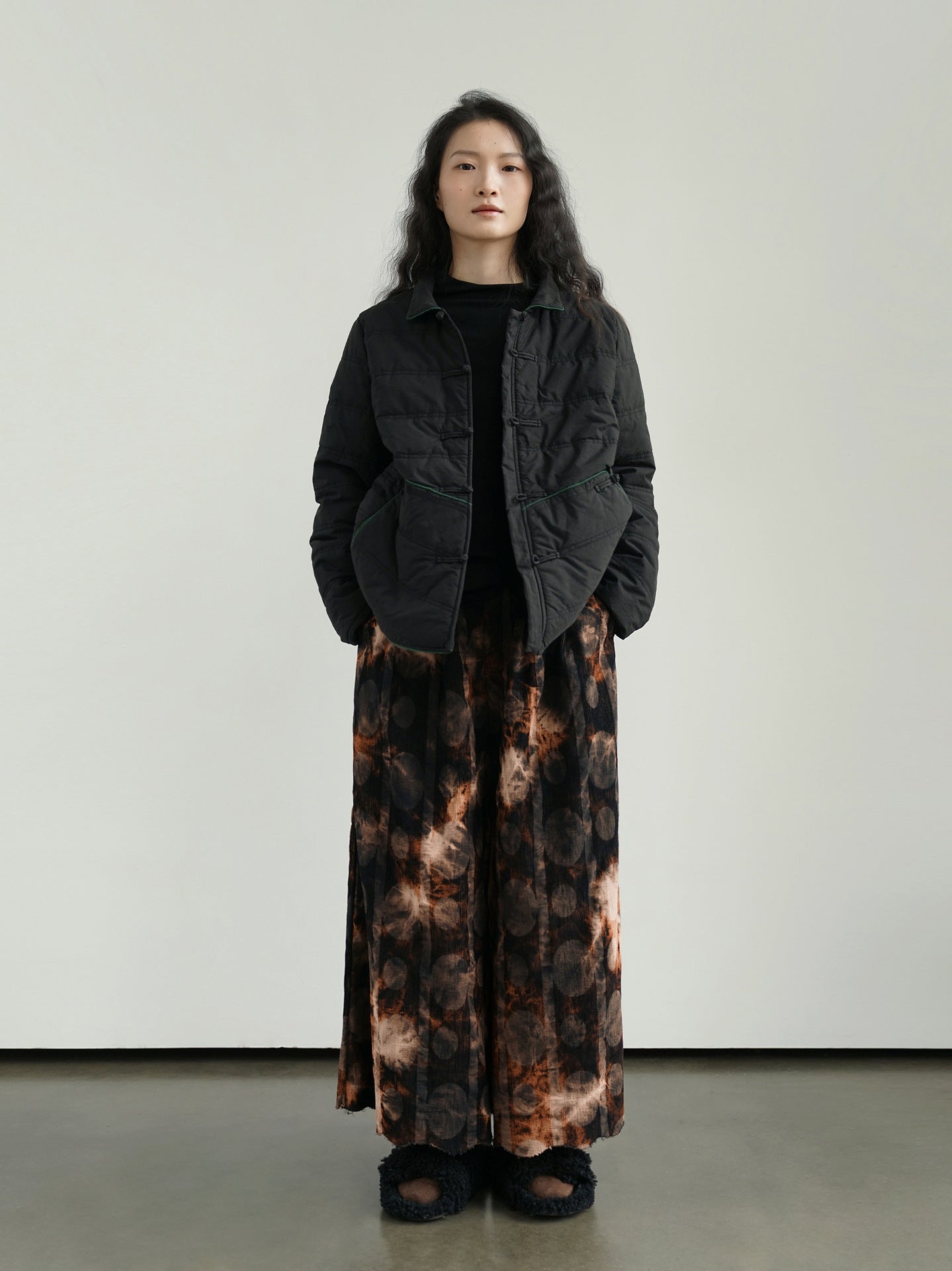 ２色展開◇軽量  暖か コットン スタンドカラー 中綿ジャケット◇