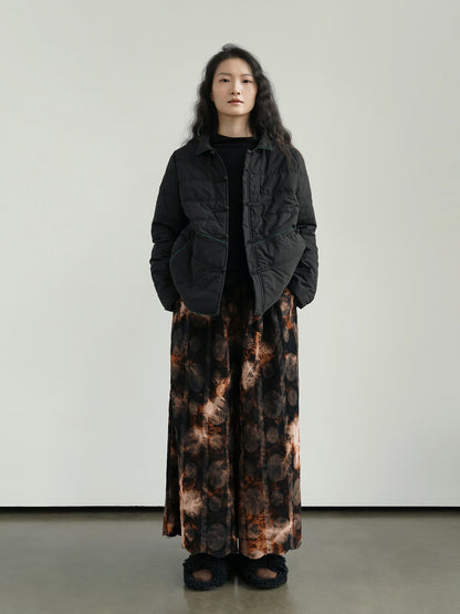 ２色展開◇軽量  暖か コットン スタンドカラー 中綿ジャケット◇